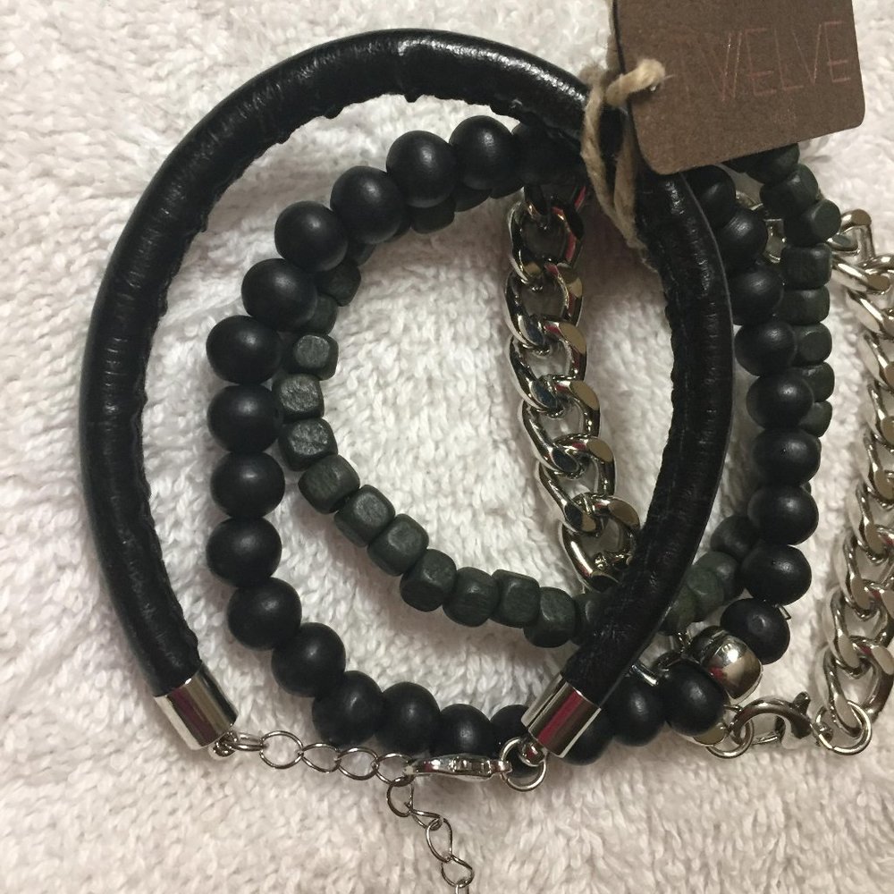 Twelve Brand Set of Four of Men's Bracelets - Picture 15 of 16